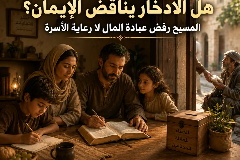 هل تناقض 1 تيموثاوس 5: 8 وصية المسيح بعدم تخزين كنوز على الأرض؟ 1 تيموثاوس 5: 8 المسيحية ترفض عبادة المال، لا المسؤولية الحكيمة تجاه الأسرة والمحتاجين