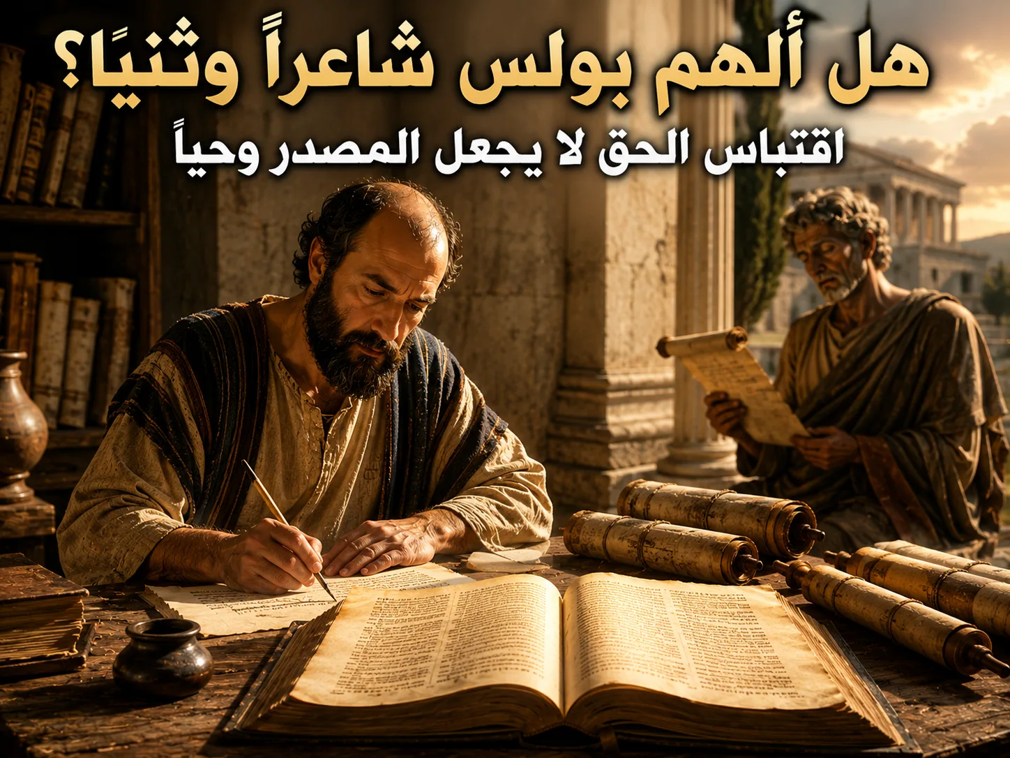 هل جعل بولس شاعرًا وثنيًا موحى به عندما اقتبس منه؟ تيطس 1: 12 الاقتباس من قول صحيح لا يعني اعتبار مصدره وحيًا إلهيًا