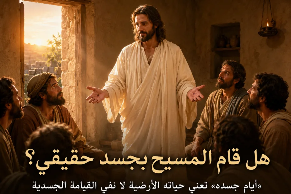 هل كان للمسيح جسد فقط قبل قيامته؟ عبرانيين 5: 7