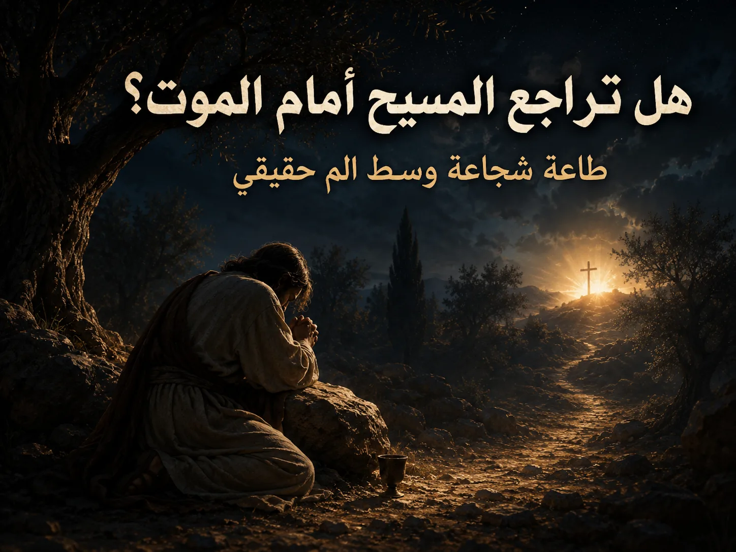 هل تراجع المسيح أمام الموت أم واجهه بشجاعة؟ عبرانيين 5: 7 ومتى 26: 39