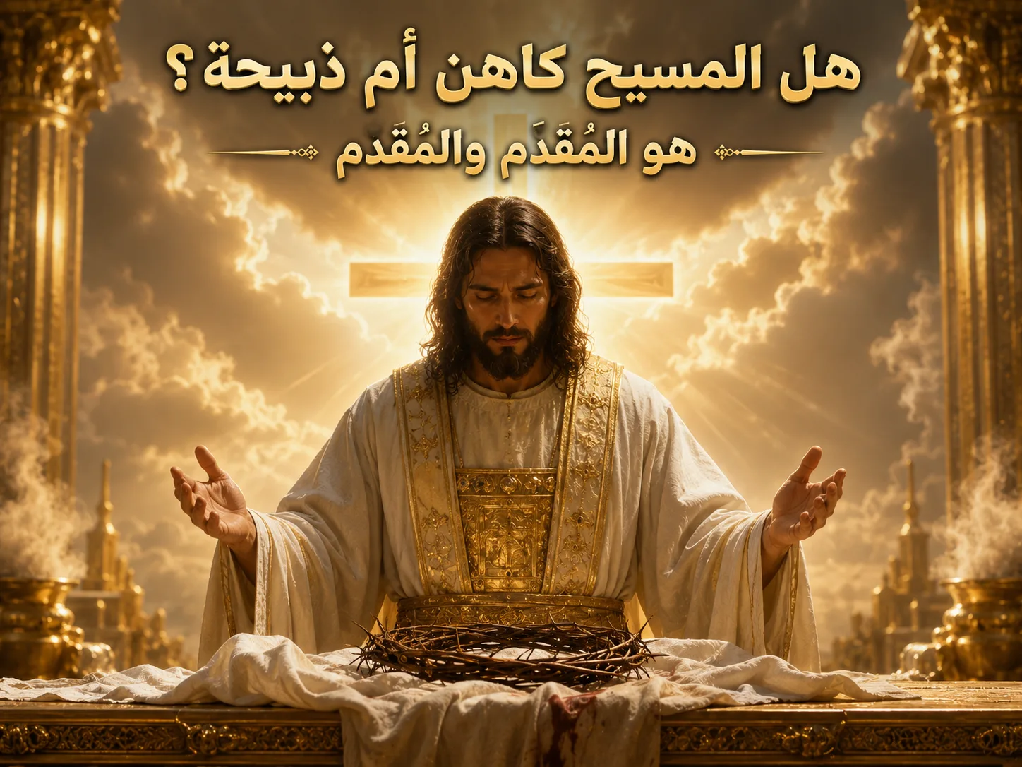 هل المسيح كاهننا أم ذبيحتنا؟ عبرانيين 8: 1 كيف يكون المسيح هو الكاهن والذبيحة في نفس الوقت؟