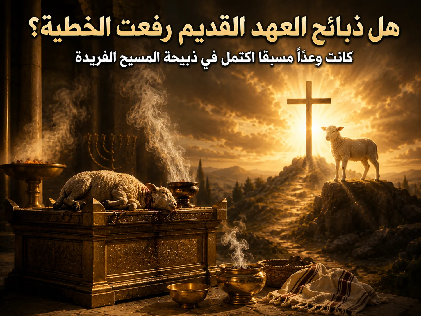 هل كانت ذبائح العهد القديم تكفّر عن الخطايا؟ عبرانيين 10: 11 1 هل كانت ذبائح العهد القديم تكفّر عن الخطايا؟ عبرانيين 10: 11 الذبائح كانت تغطي الخطية مؤقتًا وتشير إلى المسيح الذي يرفعها نهائيًا