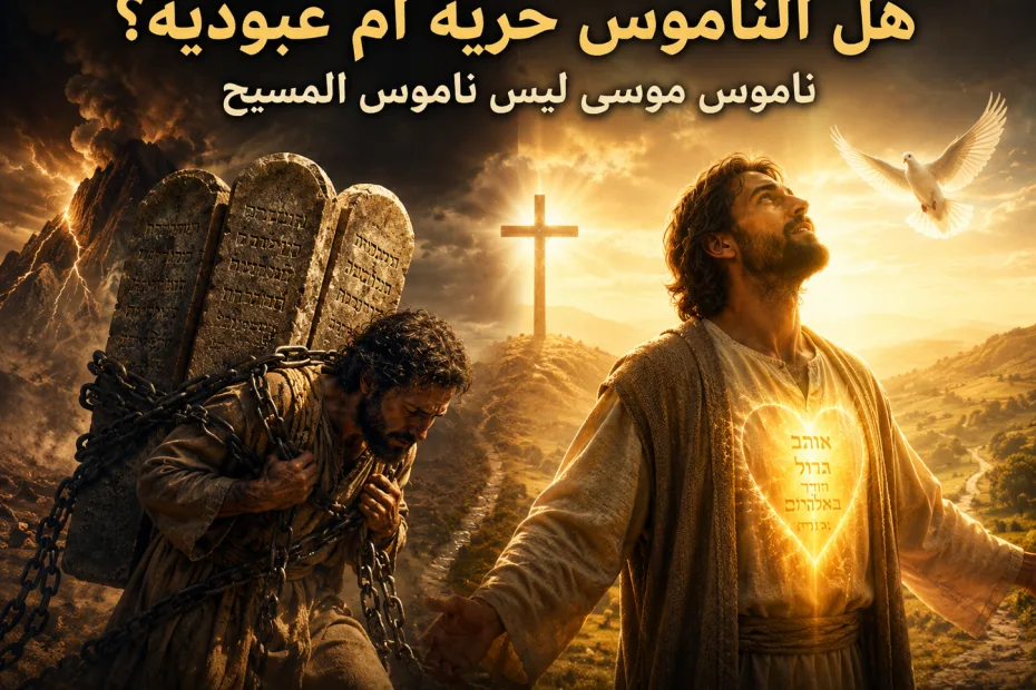 هل الناموس يجلب الحرية أم العبودية؟ يعقوب 2: 12 وغلاطية 4: 24 هل يوجد تناقض بين «ناموس الحرية» و«ناموس العبودية»؟ 3 هل الناموس يجلب الحرية أم العبودية؟ يعقوب 2: 12 وغلاطية 4: 24