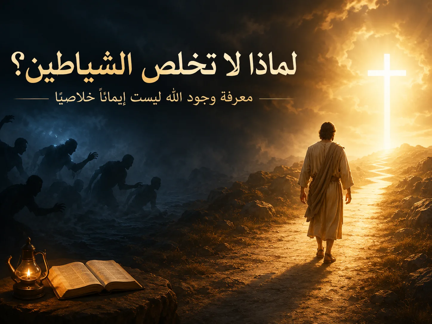 إذا كانت الشياطين تؤمن بالله فلماذا لا تخلص؟ يعقوب 2: 19 1 إذا كانت الشياطين تؤمن بالله فلماذا لا تخلص؟ يعقوب 2: 19 الإيمان الخلاصي ليس معرفة بوجود الله فقط، بل ثقة حية تُثمر أعمالًا