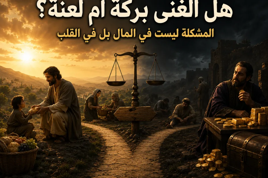 هل الغنى بركة أم لعنة؟ يعقوب 5: 1-6 الغنى بركة عندما يُستخدم في البر، ولعنة عندما يتحول إلى صنم يملك القلب