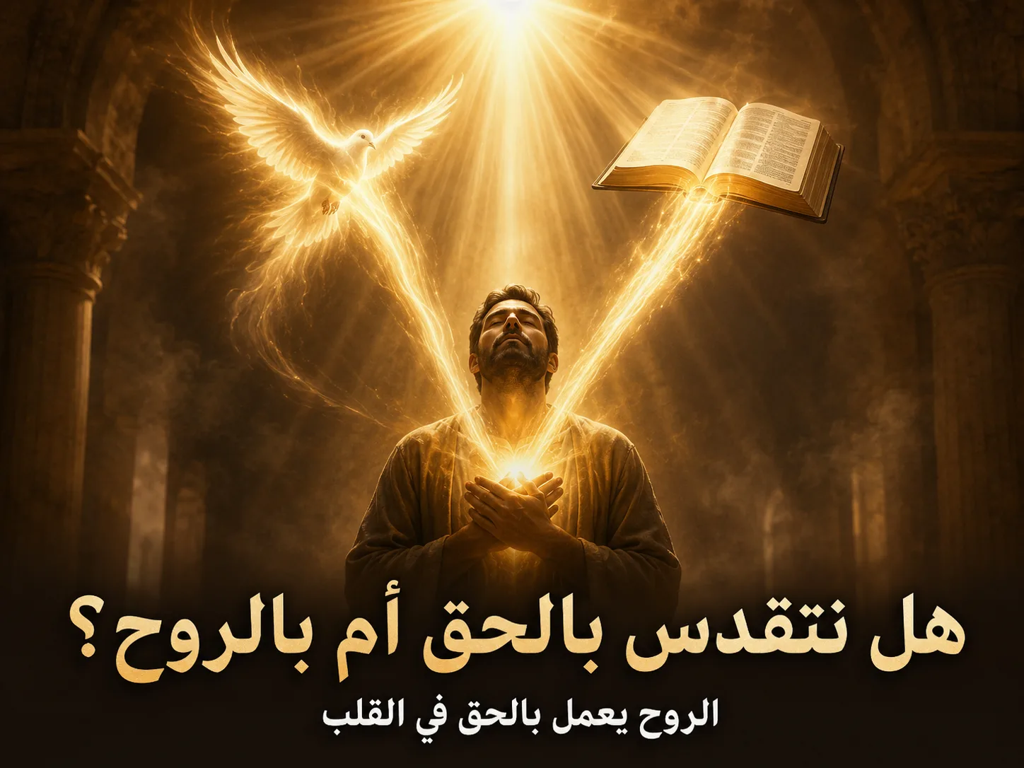 هل نتقدس بالحق أم بالروح؟ 1 بطرس 1: 2 ويوحنا 17: 17 الروح القدس يعمل في القلب، وكلمة الحق هي الوسيلة التي يستخدمها في التقديس