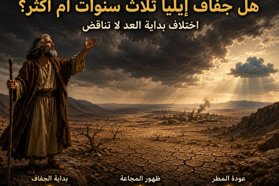 هل كانت مدة الجفاف ثلاث سنوات أم ثلاث سنوات ونصف؟ يعقوب 5: 17 و1 ملوك 18: 1 5 هل كانت مدة الجفاف ثلاث سنوات أم ثلاث سنوات ونصف؟ يعقوب 5: 17 و1 ملوك 18: 1