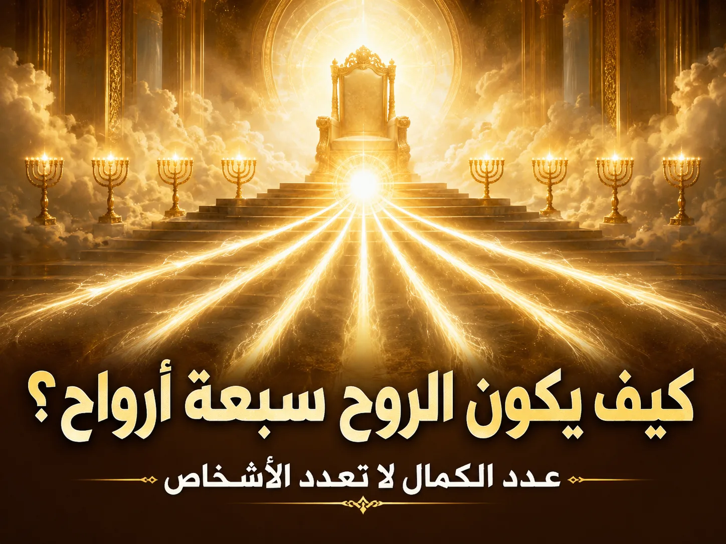 كيف يكون الروح القدس واحدًا مع أن الرؤيا تتكلم عن سبعة أرواح؟ رؤيا 1: 4