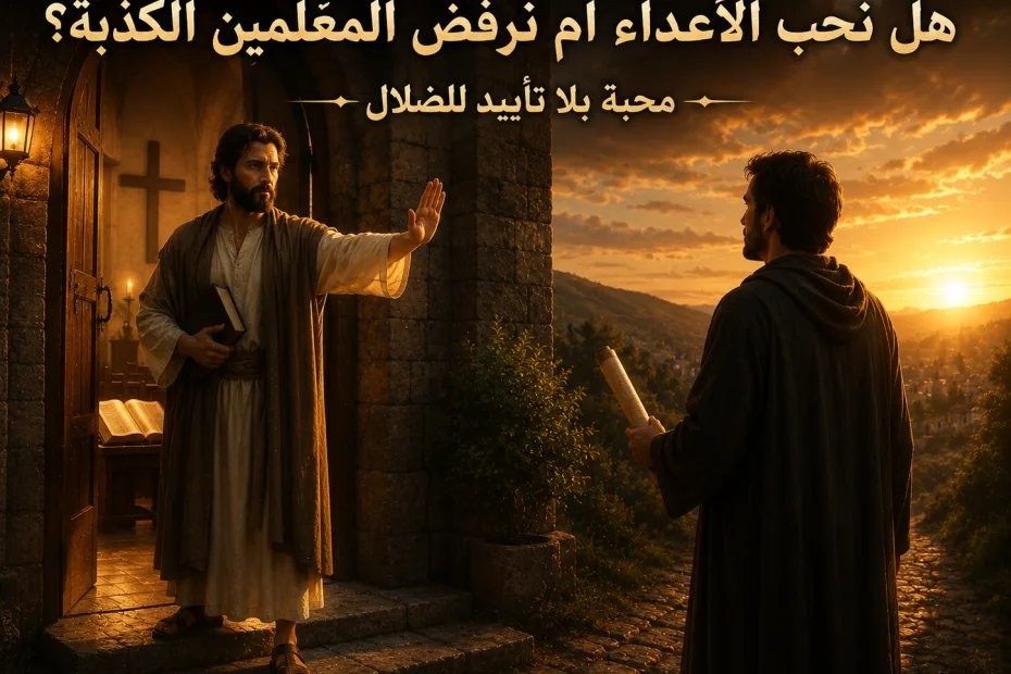 هل نحب الأعداء أم لا نقبل المعلّمين الكذبة؟ 2 يوحنا 10 ومتى 5: 44