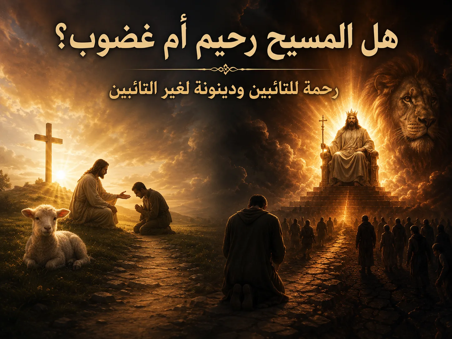 هل المسيح رحيم أم غضوب؟ رؤيا 6: 16 المسيح رحيم بالتائبين وديّان عادل لغير التائبين 1 هل المسيح رحيم أم غضوب؟ رؤيا 6: 16 المسيح رحيم بالتائبين وديّان عادل لغير التائبين