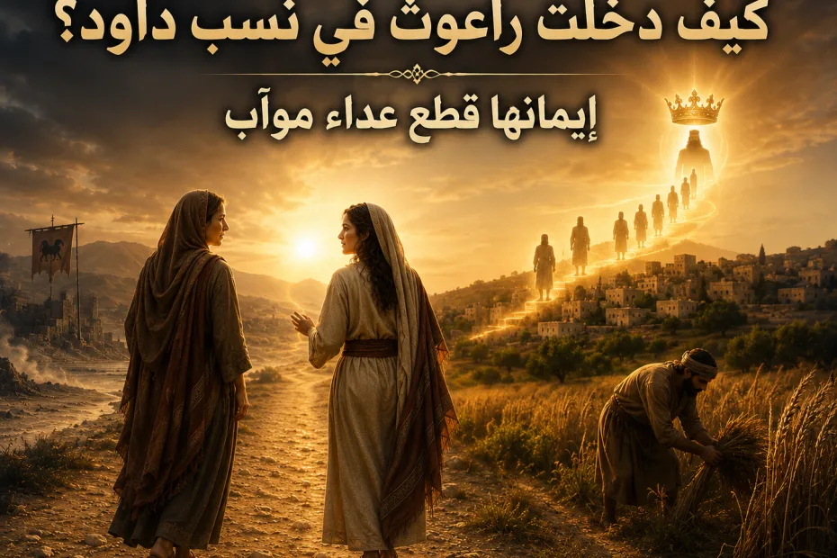 كيف دخل داود في سلسلة النسب مع أن راعوث كانت مؤابية؟ تثنية 23: 3 - بحث ودراسة: Patricia Michael 2 كيف دخل داود في سلسلة النسب مع أن راعوث كانت مؤابية؟ تثنية 23: 3