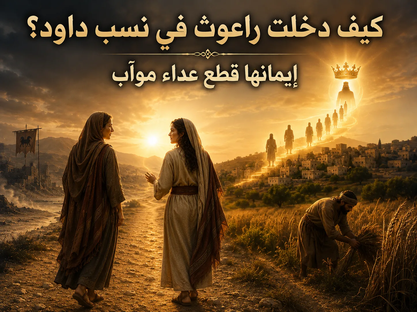 كيف دخل داود في سلسلة النسب مع أن راعوث كانت مؤابية؟ تثنية 23: 3