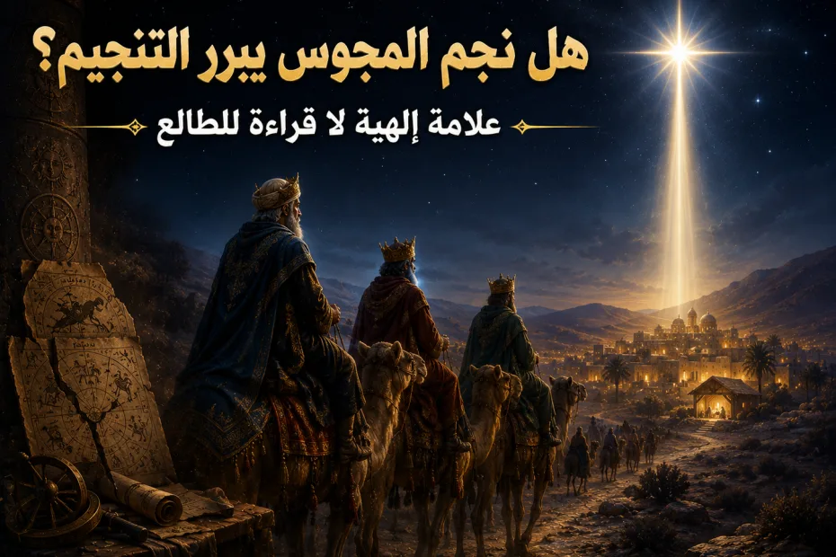 هل نجم المجوس يبرر التنجيم؟ متى 2: 2 النجم كان إعلانًا إلهيًا عن ميلاد المسيح، لا ممارسة وثنية للتنجيم 4 هل نجم المجوس يبرر التنجيم؟ متى 2: 2 النجم كان إعلانًا إلهيًا عن ميلاد المسيح، لا ممارسة وثنية للتنجيم
