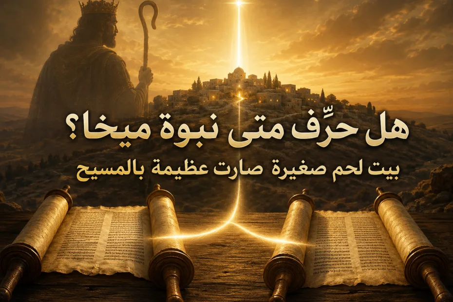 هل حرّف متى 2: 6 معنى ميخا 5: 2؟ 3 هل حرّف متى 2: 6 معنى ميخا 5: 2؟