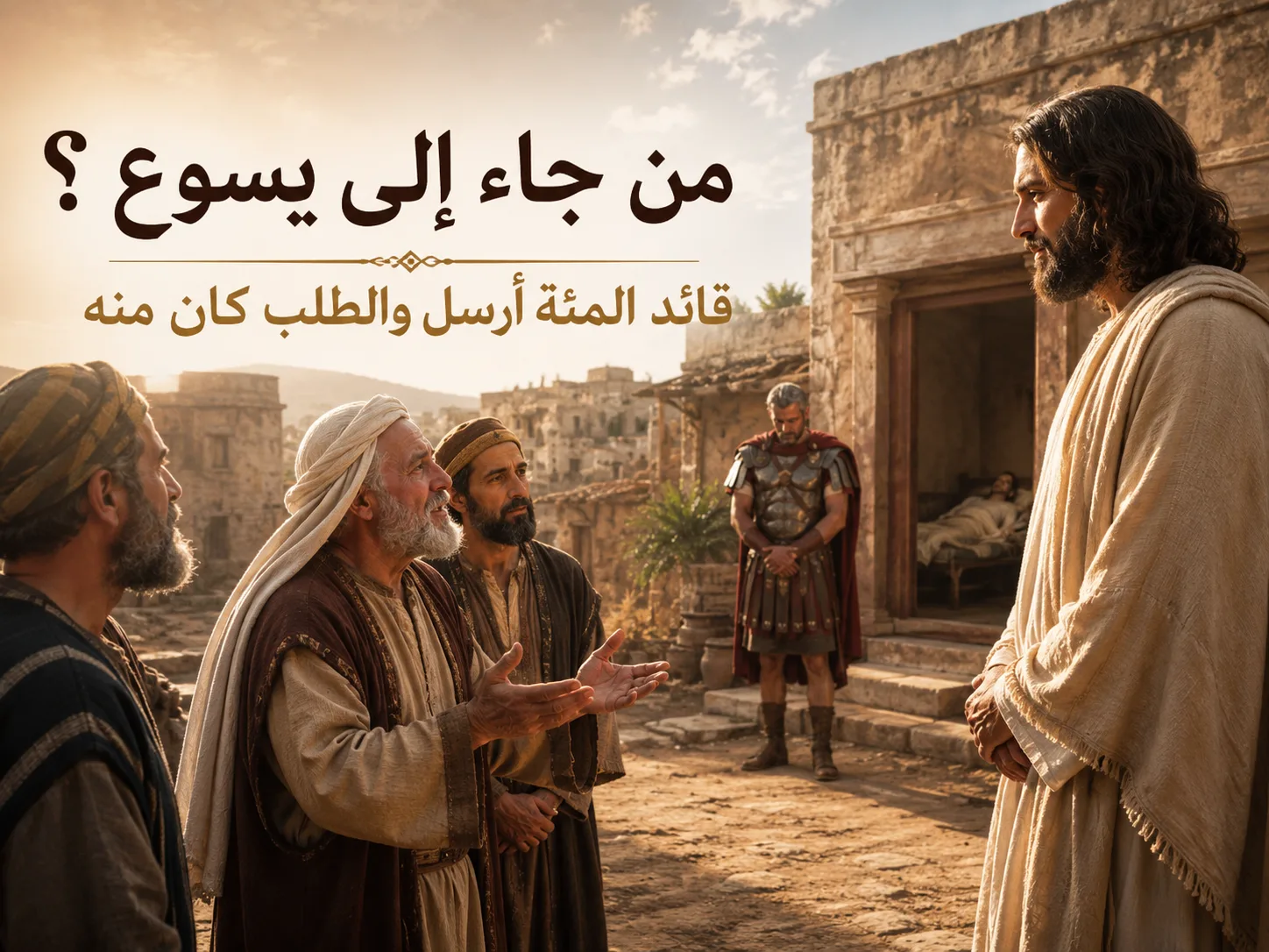 من الذي جاء إلى يسوع: قائد المئة أم عبده؟ متى 8: 5-13 ولوقا 7: 2-11