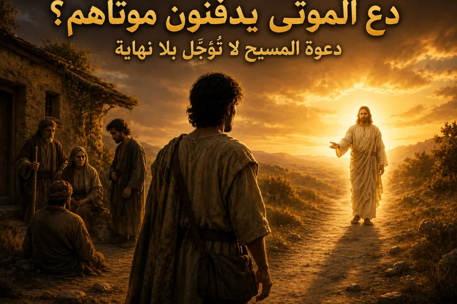 ماذا قصد يسوع بقوله دع الموتى يدفنون موتاهم؟ متى 8: 22 ولوقا 9: 60