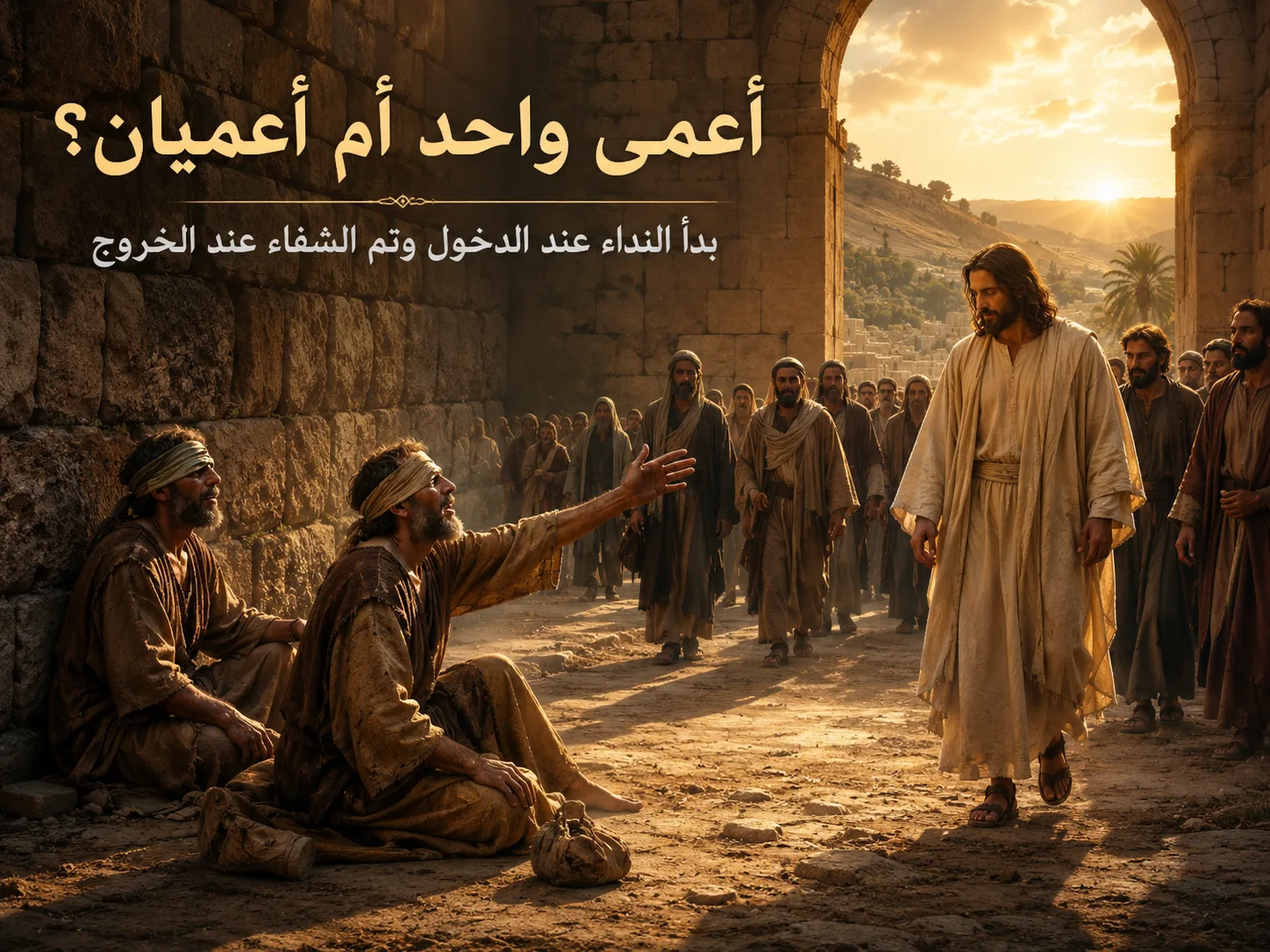 كم أعمى شفى المسيح عند أريحا؟ وهل كان داخلًا أم خارجًا منها؟ 1 كم أعمى شفى المسيح عند أريحا؟ وهل كان داخلًا أم خارجًا منها؟ متى 20: 29-34 ومرقس 10: 46-52 ولوقا 18: 35-43