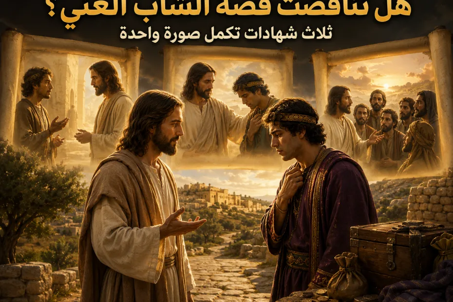 كيف نحل اختلافات الأناجيل في قصة الشاب الغني؟ متى 19: 16-30 ومرقس 10: 17-31 ولوقا 18: 18-30