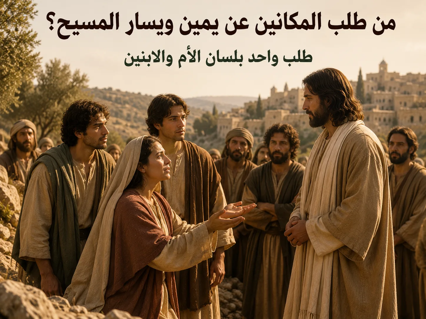 هل طلبت أم يعقوب ويوحنا أم طلبا هما؟ متى 20: 20 ومرقس 10: 35 1 هل طلبت أم يعقوب ويوحنا أم طلبا هما؟ متى 20: 20 ومرقس 10: 35
