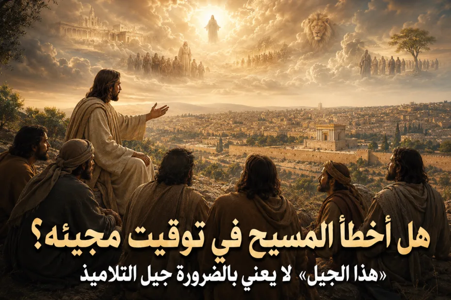 هل تحققت كل علامات مجيء المسيح الثاني في جيل التلاميذ؟ متى 24: 34 6 هل تحققت كل علامات مجيء المسيح الثاني في جيل التلاميذ؟ متى 24: 34