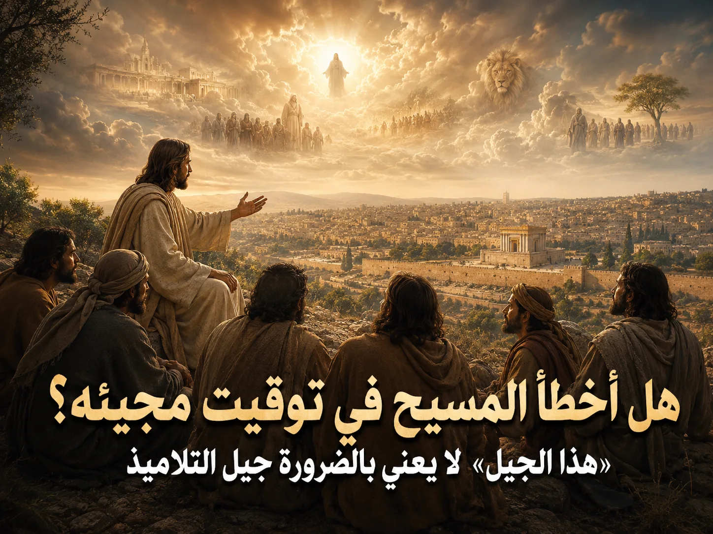 هل تحققت كل علامات مجيء المسيح الثاني في جيل التلاميذ؟ متى 24: 34