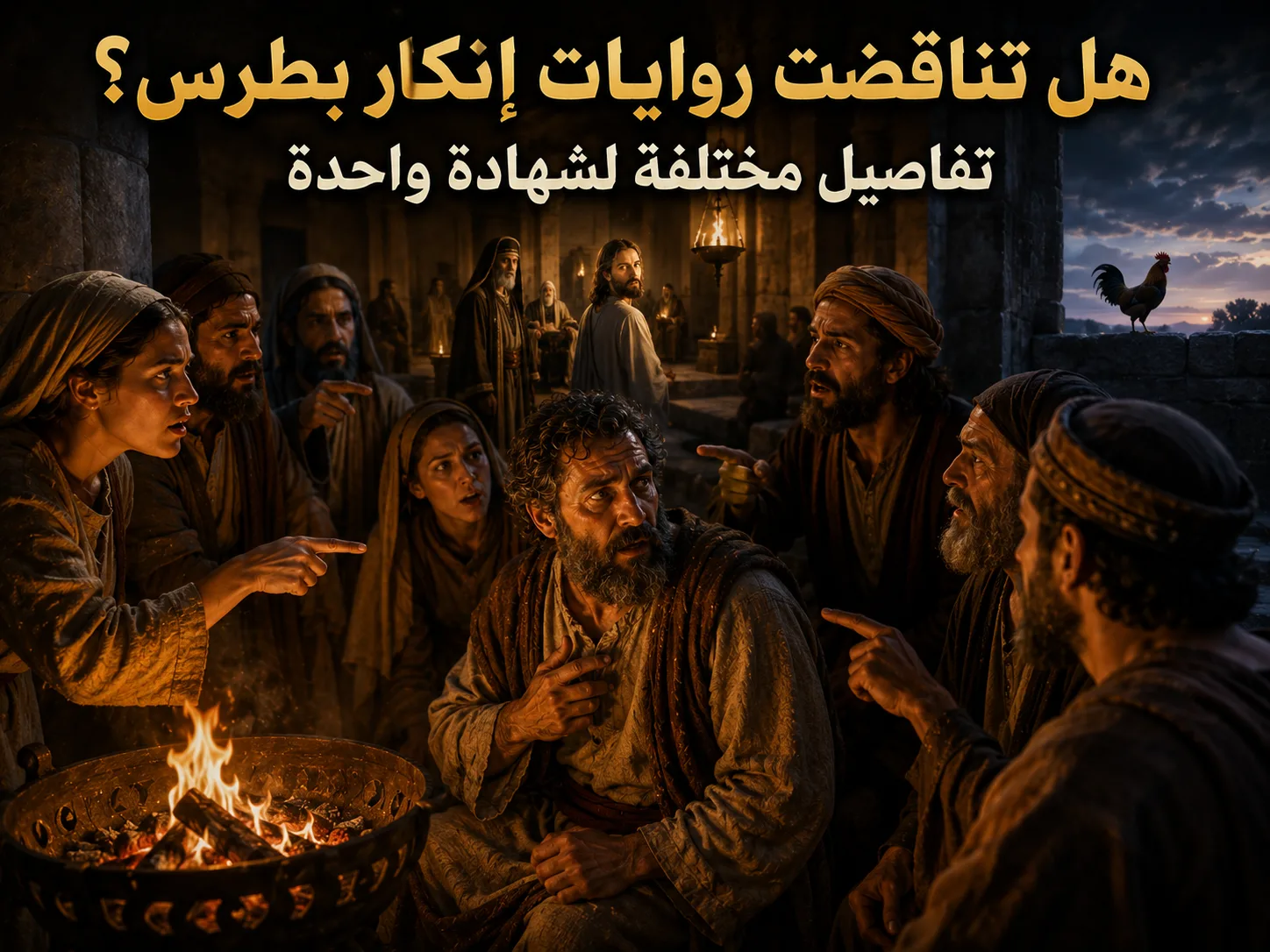 كيف نوفق بين روايات إنكار بطرس للمسيح؟ متى 26: 34 ومرقس 14: 30 ولوقا 22: 34 ويوحنا 18 1 كيف نوفق بين روايات إنكار بطرس للمسيح؟ متى 26: 34 ومرقس 14: 30 ولوقا 22: 34 ويوحنا 18