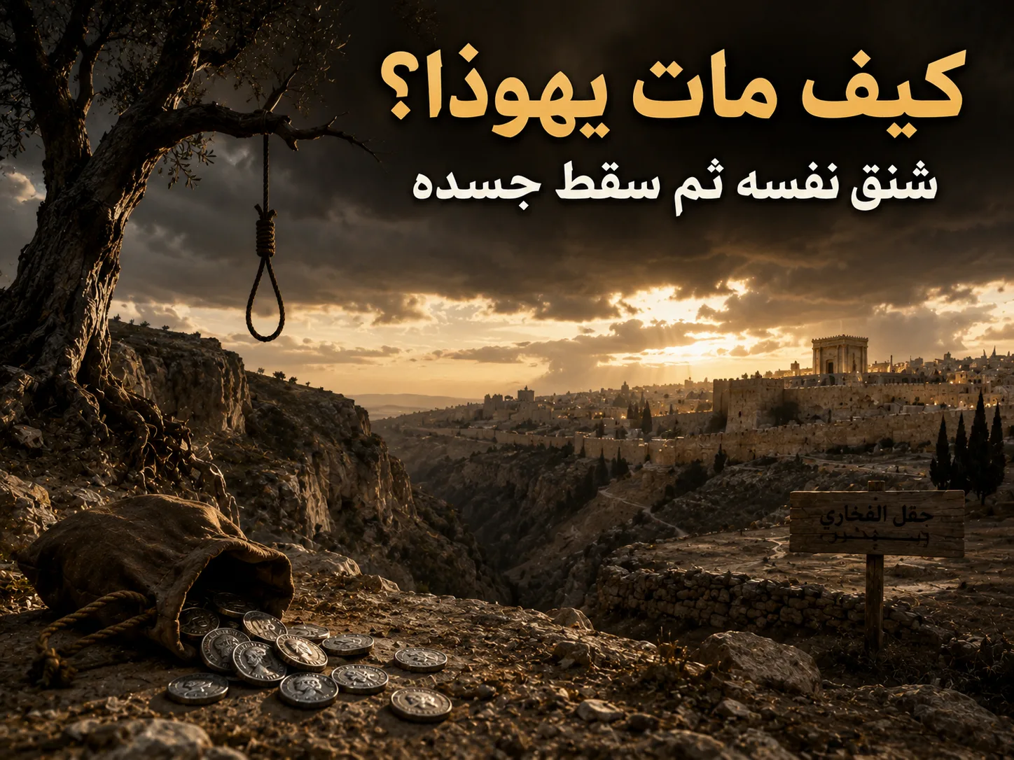 كيف مات يهوذا الإسخريوطي؟ متى 27: 3-10 وأعمال 1: 18 1 كيف مات يهوذا الإسخريوطي؟ متى 27: 3-10 وأعمال 1: 18