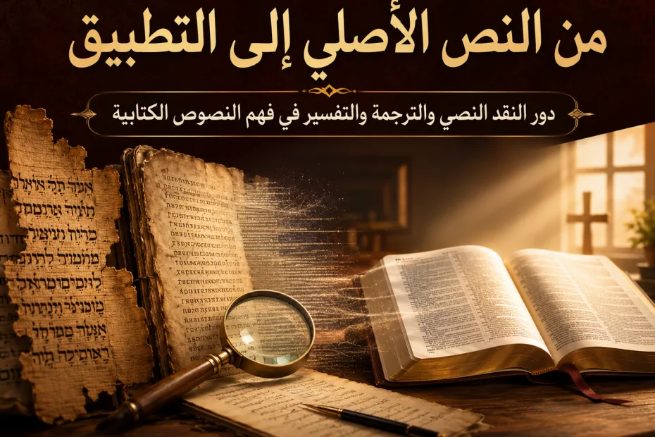 من النص الأصلي إلى التطبيق: دور النقد النصي والترجمة والتفسير في فهم النصوص الكتابية - بحث ودراسة: Patricia Michael