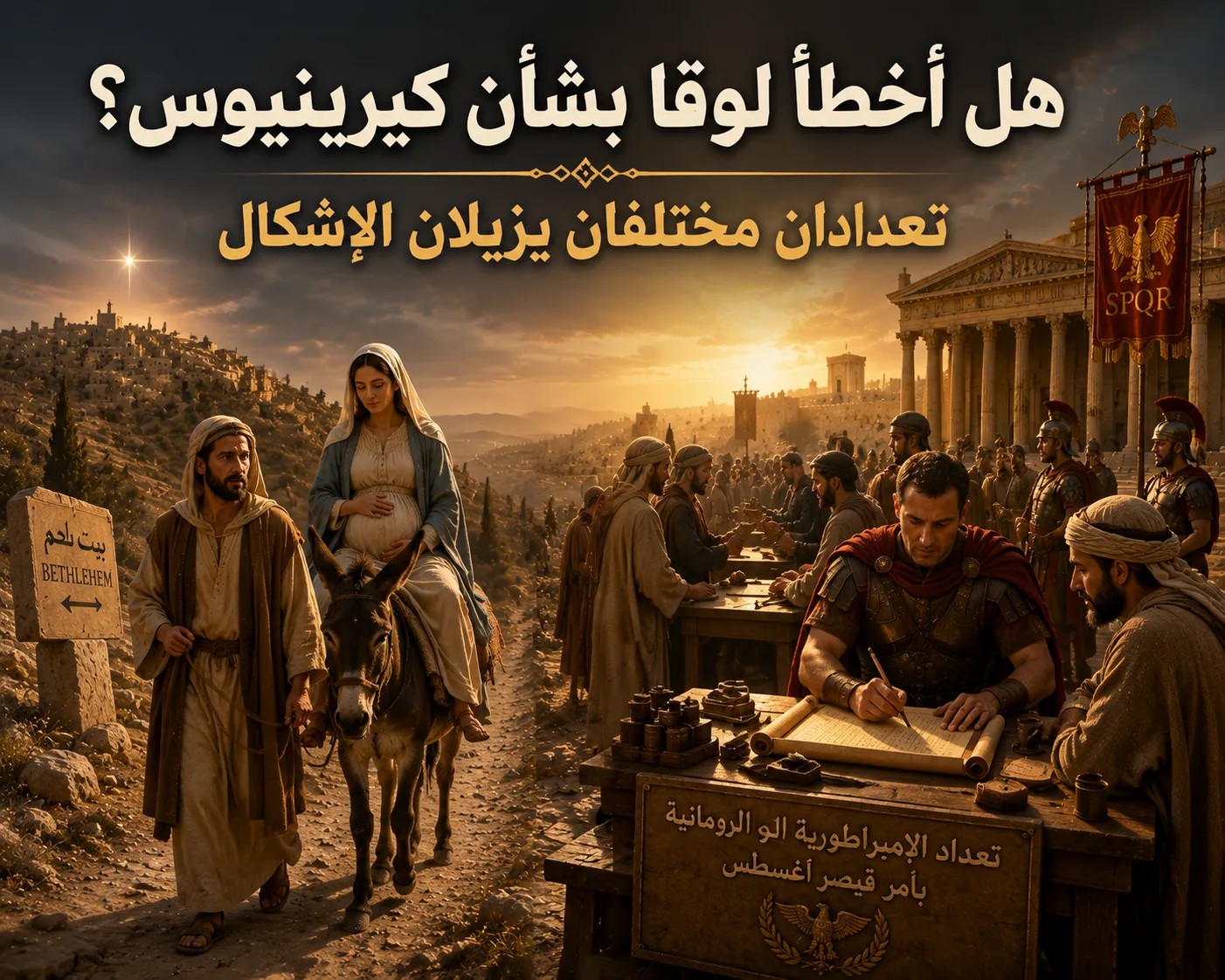 هل أخطأ لوقا بشأن كيرينيوس والتعداد؟ لوقا 2: 1-2 1 هل أخطأ لوقا بشأن كيرينيوس والتعداد؟ لوقا 2: 1-2