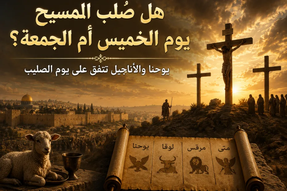 هل صُلب المسيح يوم الخميس أم يوم الجمعة؟ يوحنا 19: 14 والأناجيل الأربعة 2 هل صُلب المسيح يوم الخميس أم يوم الجمعة؟ يوحنا 19: 14 والأناجيل الأربعة