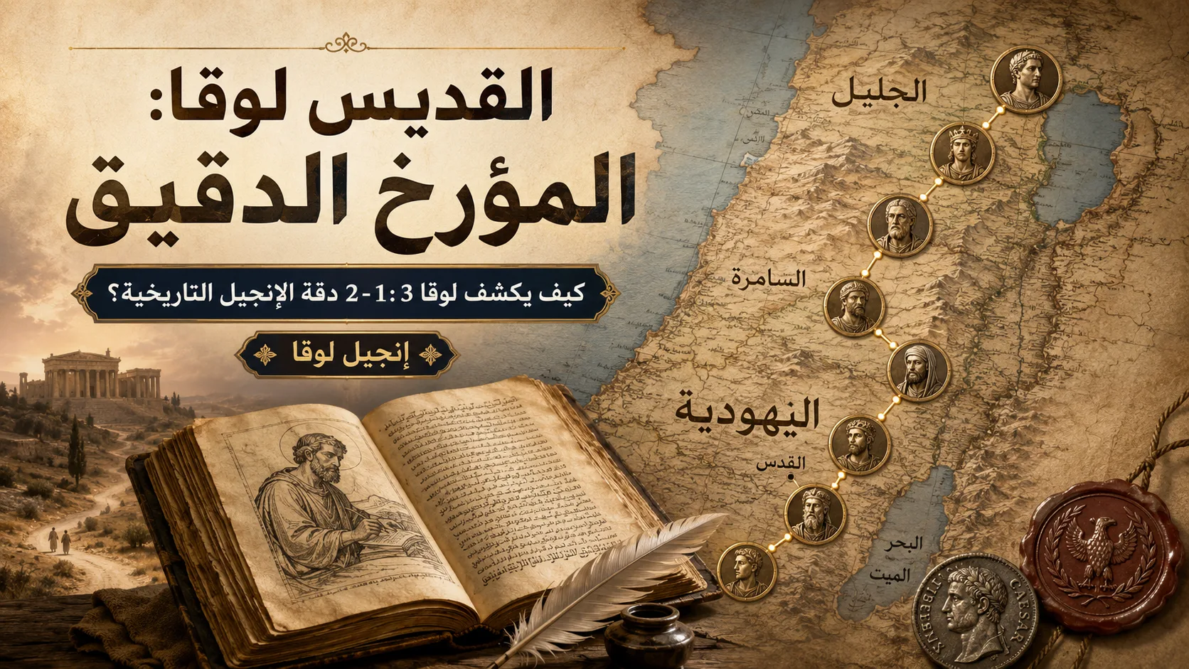 القديس لوقا: المؤرخ الدقيق - كيف تكشف افتتاحية الإصحاح الثالث من إنجيل لوقا عن دقته التاريخية في عرض الأحداث؟ - بحث ودراسة: Patricia Michael 2 القديس لوقا: المؤرخ الدقيق - كيف تكشف افتتاحية الإصحاح الثالث من إنجيل لوقا عن دقته التاريخية في عرض الأحداث؟ - بحث ودراسة: Patricia Michael