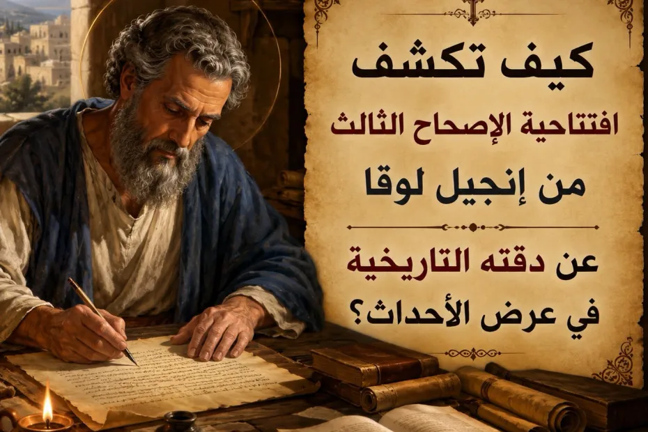 القديس لوقا: المؤرخ الدقيق - كيف تكشف افتتاحية الإصحاح الثالث من إنجيل لوقا عن دقته التاريخية في عرض الأحداث؟ - بحث ودراسة: Patricia Michael